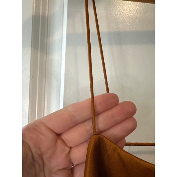 Gauge81 NWT Bima Copper Satin Mini Dress Size Large Cocktail Party - Picture 7 of 8